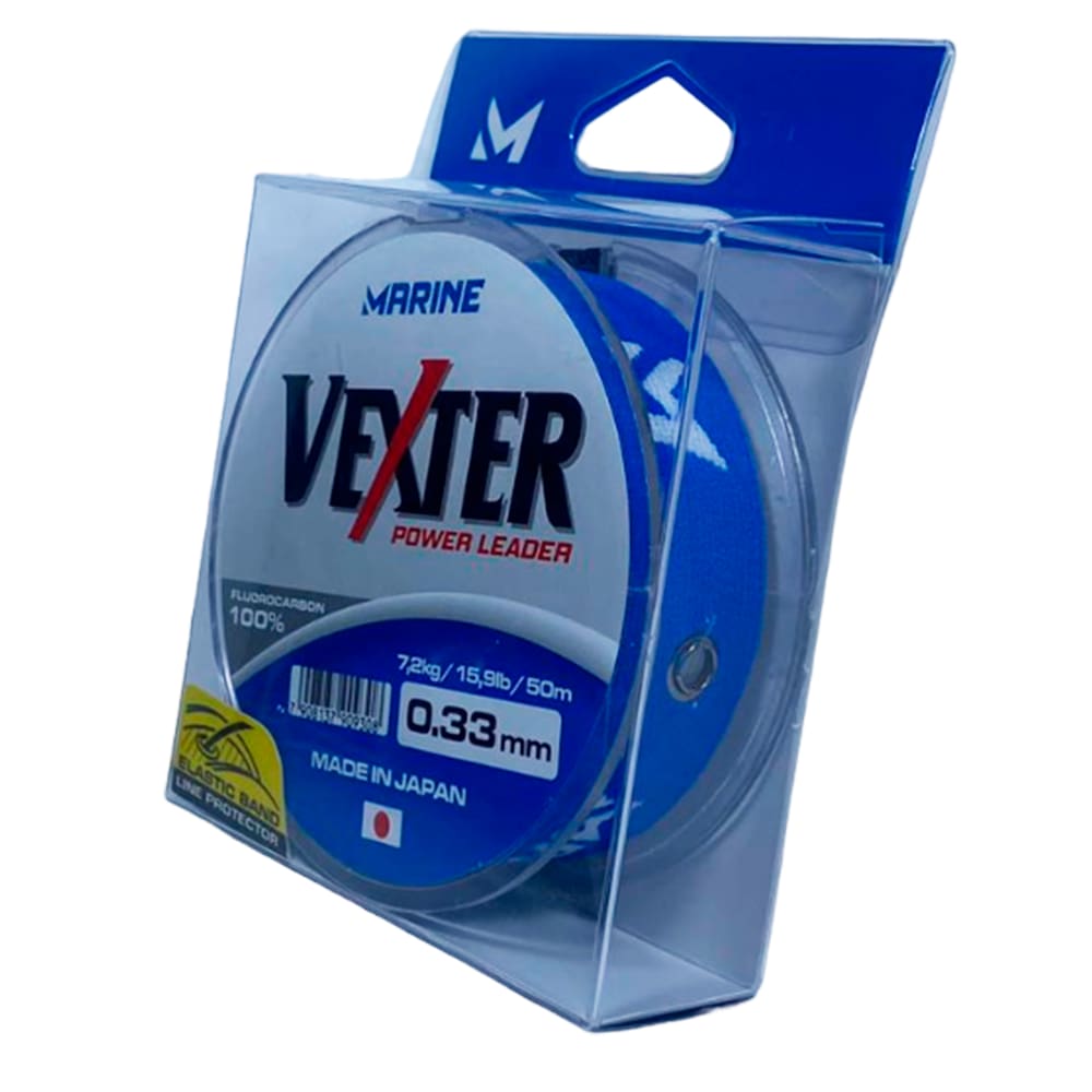 Linha Para Pesca Fluorcarbono Leader Vexter Marine Sports 0.33mm 50m 15.9 Lbs