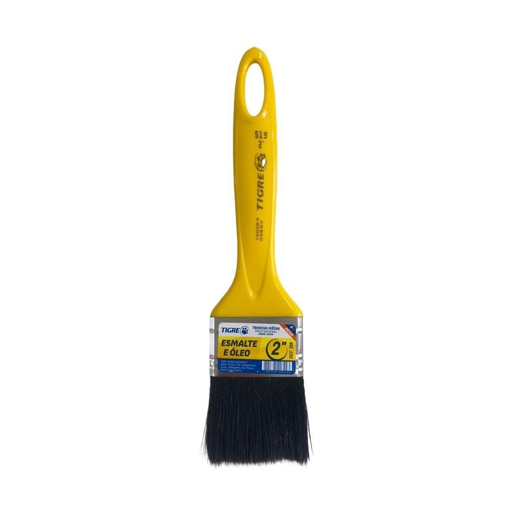 Trincha Pincel Para Pintura Tinta Esmalte Óleo 2`` Tigre