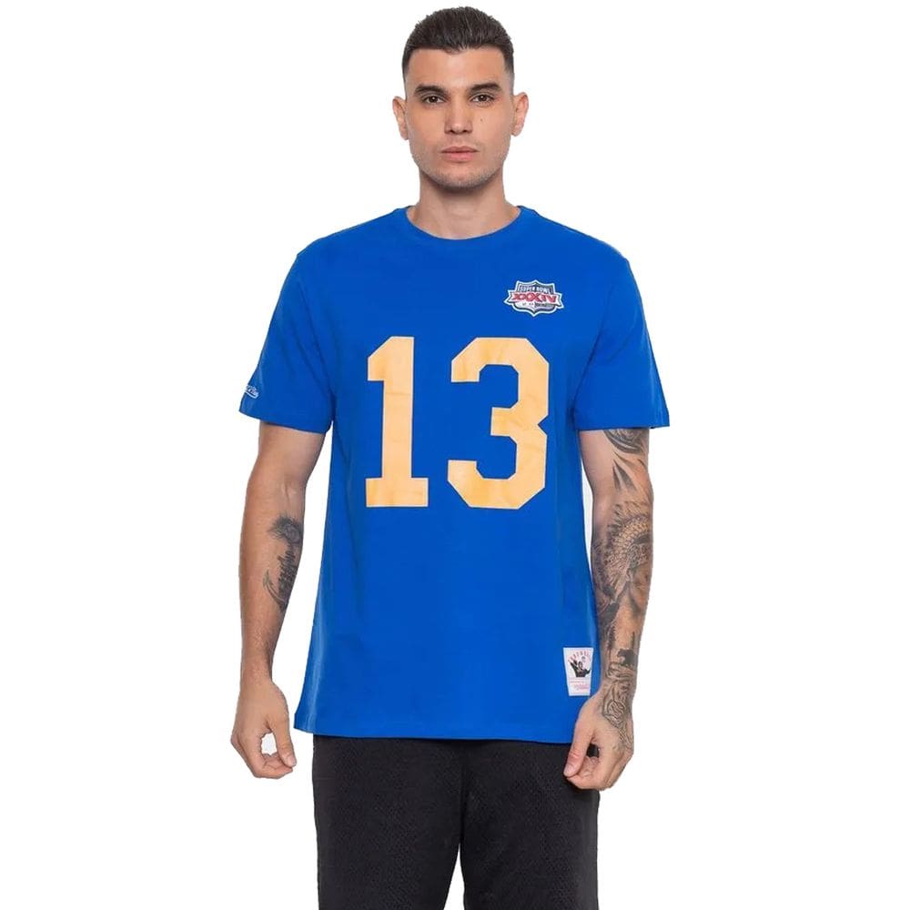 Camiseta Mitchell & Ness Nfl Mascukina Los Angeles Rams Kurt Warner