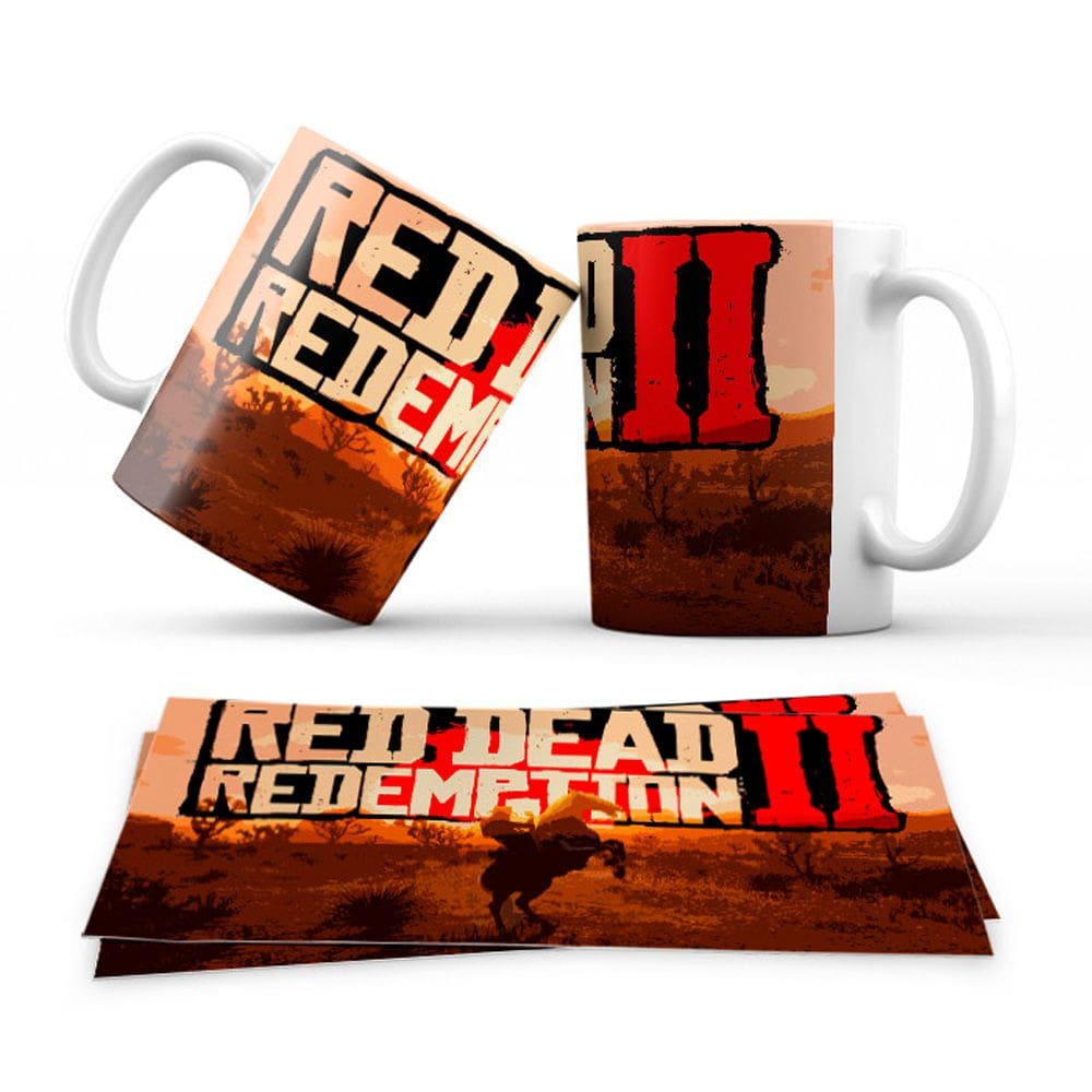 Caneca Personalizada Gamer Red Dead Redemption 2