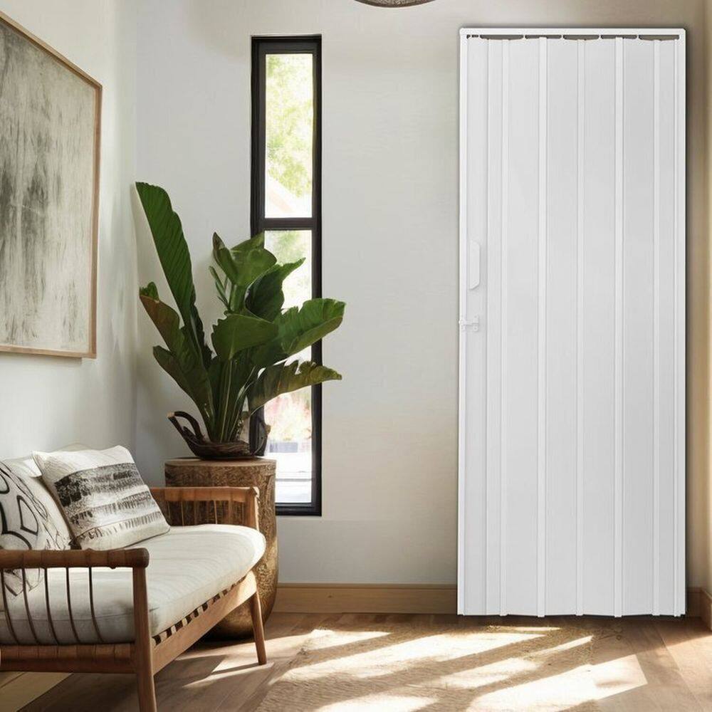 Kit com 3 Portas Sanfonadas de Pvc 210x135cm Gelo