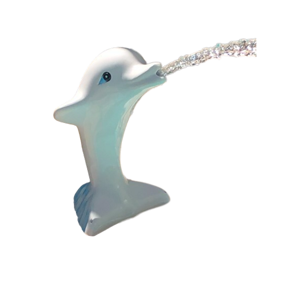 Cascata De Fibra Para Piscina Golfinho Baby (Cor Branca)