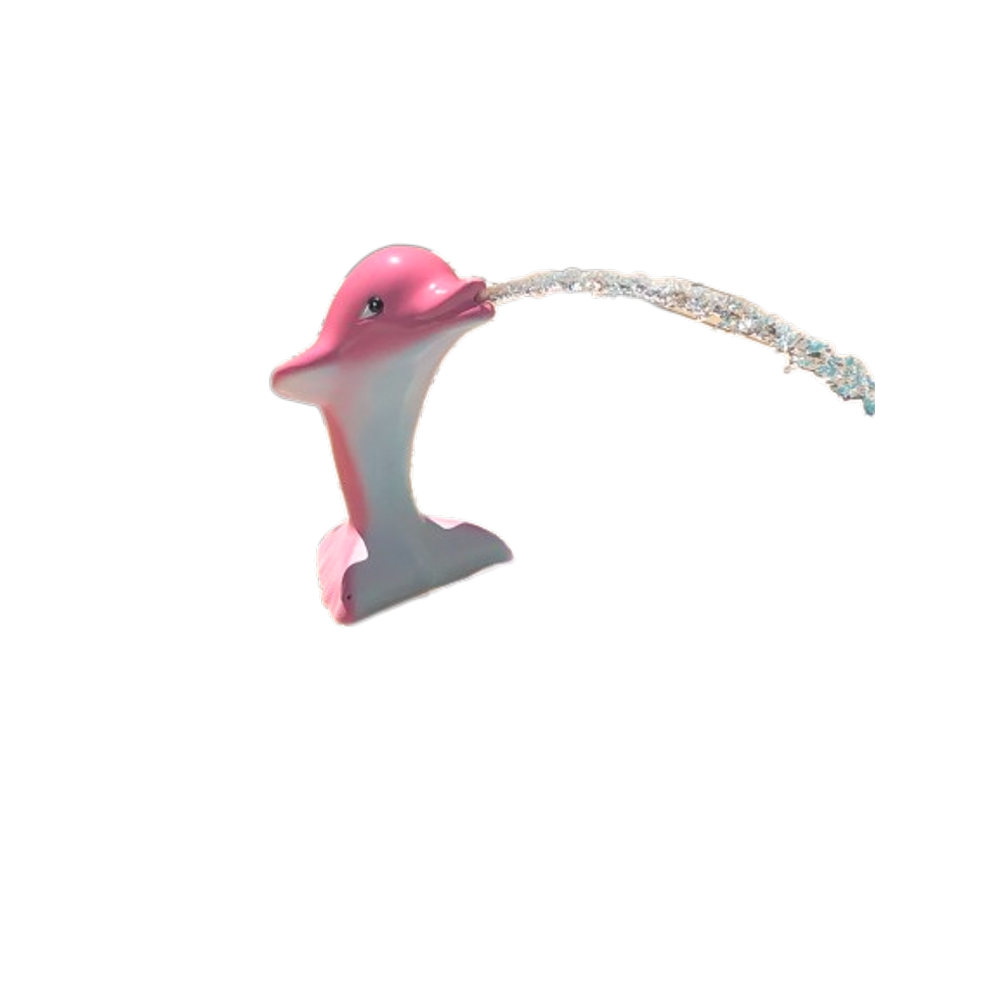 Cascata para piscina Golfinho em fibra de vidro (cor rosa)