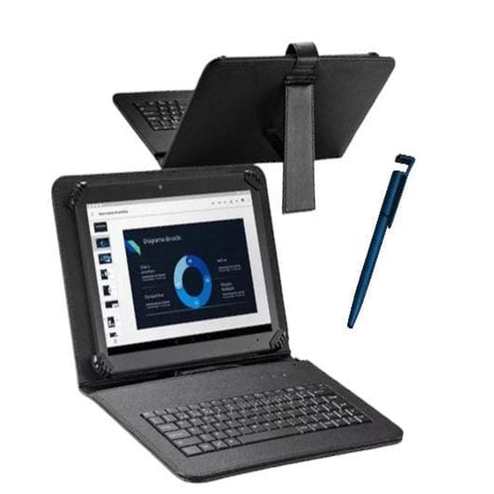 Capa Teclado Para Tablet Samsung A9 X210 X215 X216 + Plus