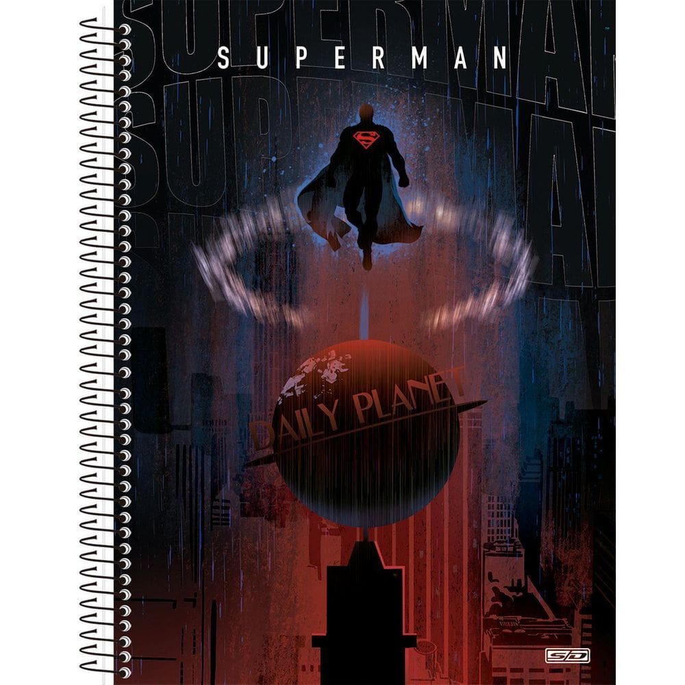 Caderno Universitário 10 Matérias Superman Capa Dura