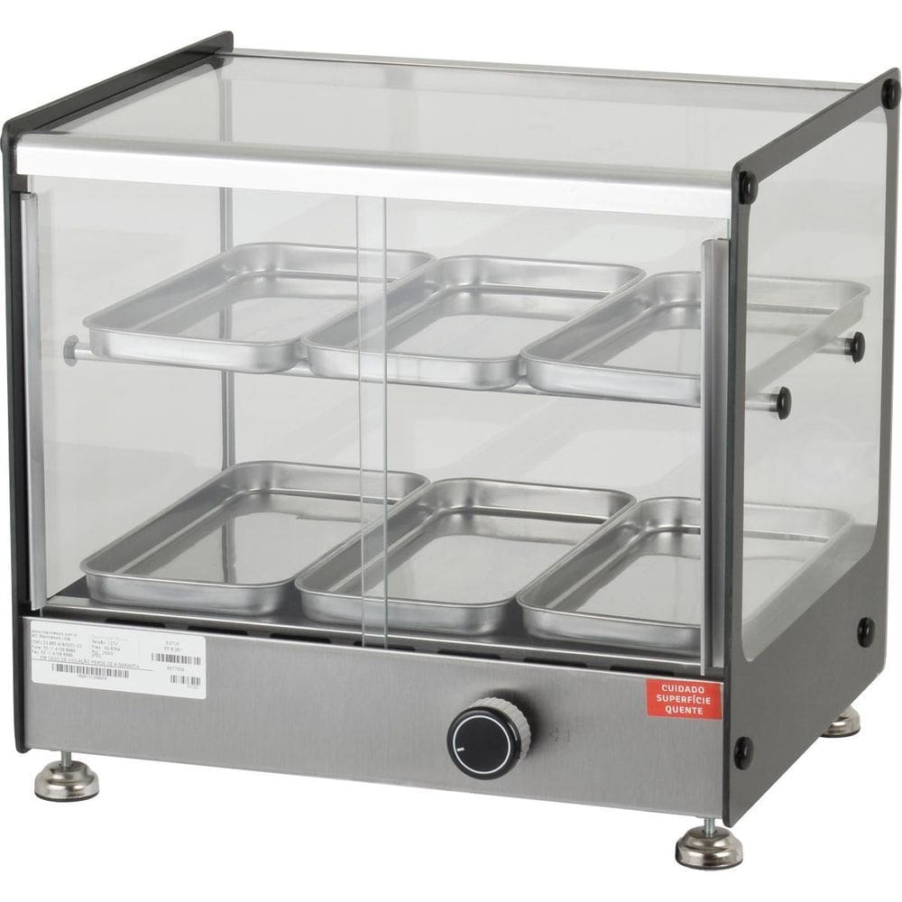 Estufa De Salgados Dupla 6 Bandejas Inox Marchesoni 220V