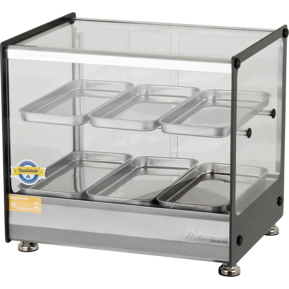 Estufa De Salgados Dupla 6 Bandejas Inox Marchesoni 127V