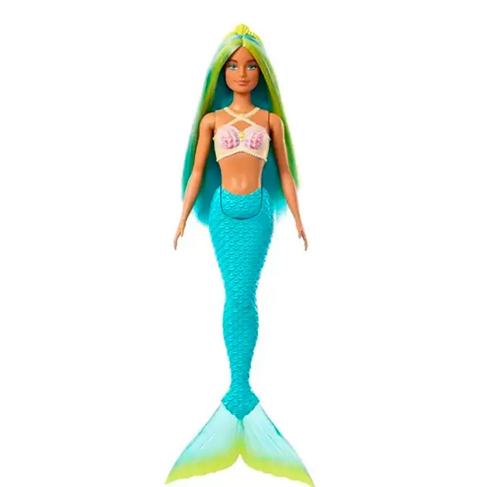 Boneca Barbie Sereia Cauda Verde Tiffany HRR02 HRR03 - Mattel