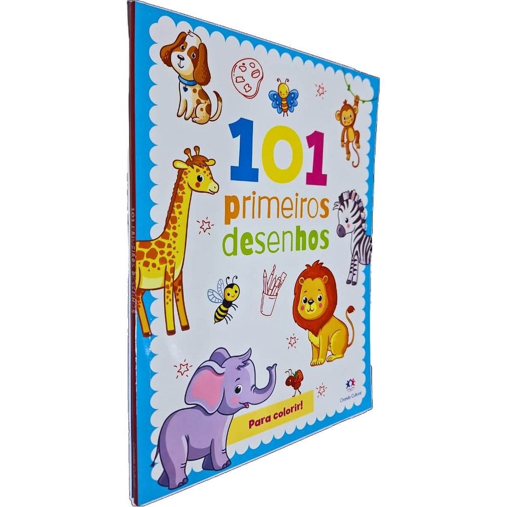 Livro Físico Infantil 101 Primeiros Desenhos Para Colorir