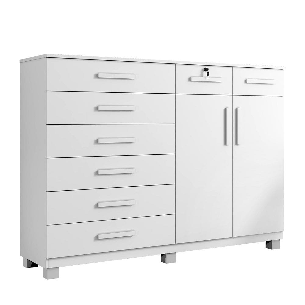 Cômoda New Triunfo 8 Gavetas 2 Portas Benetil