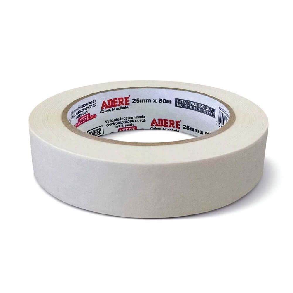 Fita Crepe Branca 25mm x 50m