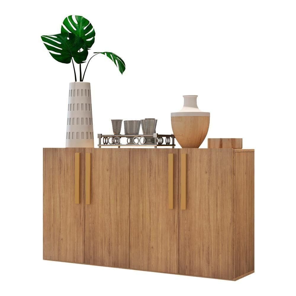 Aparador Buffet 4 Portas Viena Rustic/natural