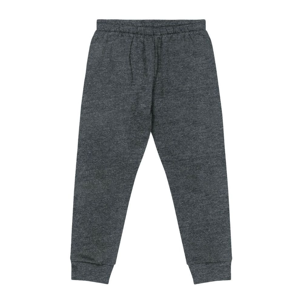 Calça Moletom Flanelado com Punho Infantil Unissex Grafite Kyly