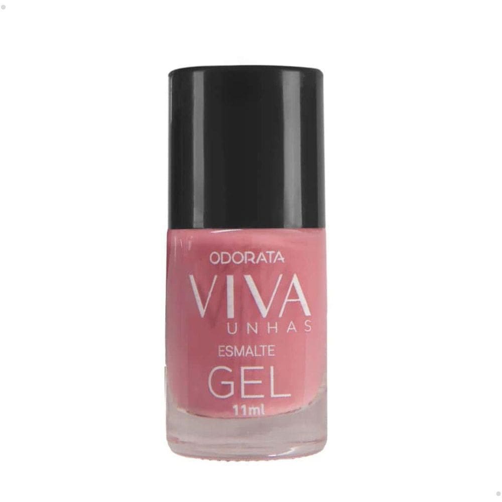 Esmalte Em Gel Nude Rosê Rosa Cremoso Não Precisa Cabine