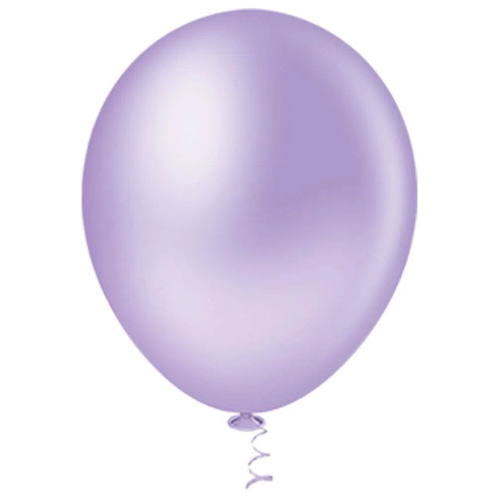 BALÃO LISO REDONDO - PIC PIC Nº 05 - LILÁS - Pacote com 50 unidades
