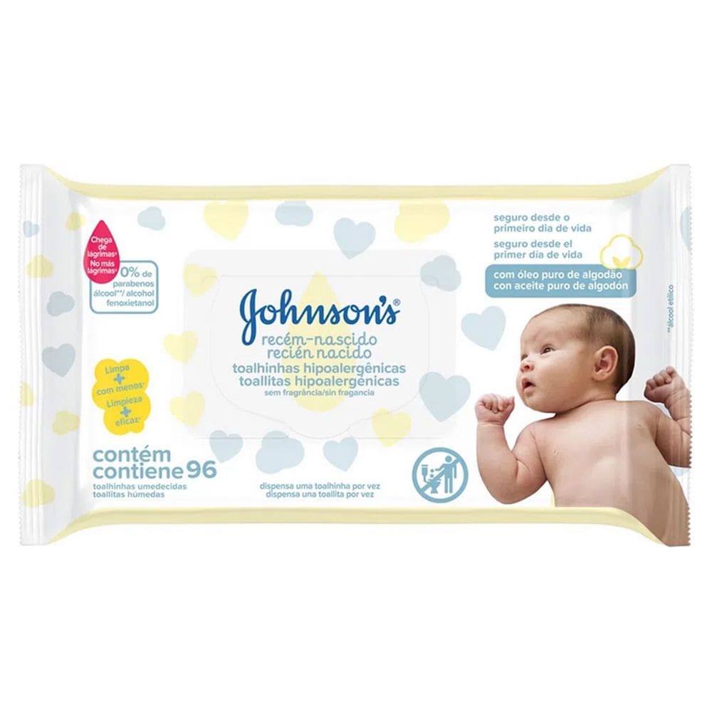 Lenco Umed.j&j Baby Recem Nascido C/96un