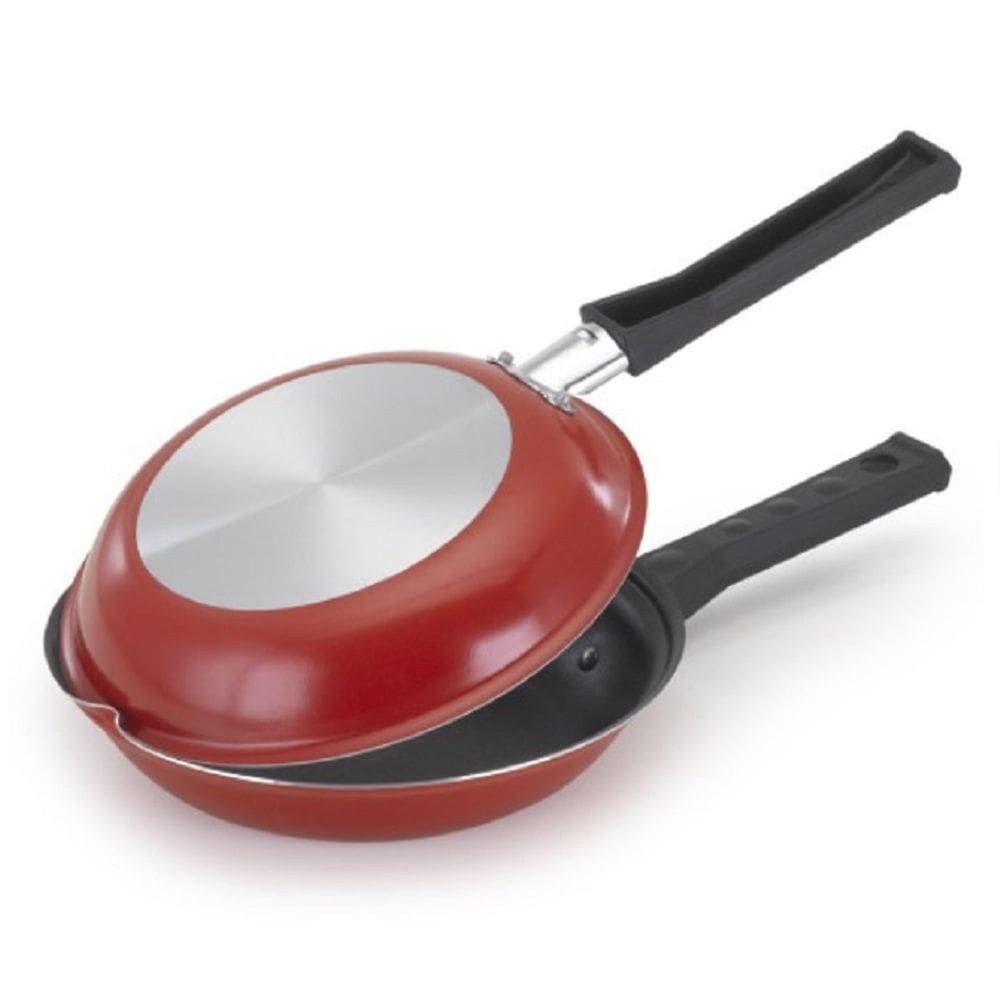 Omeleteira e Panquequeira Antiaderente 18cm Vermelha Teflon
