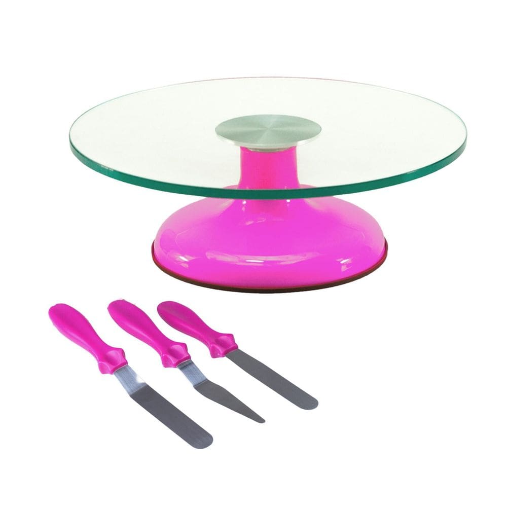 Bailarina Rosa + Espátula De Confeitar 3 Peças