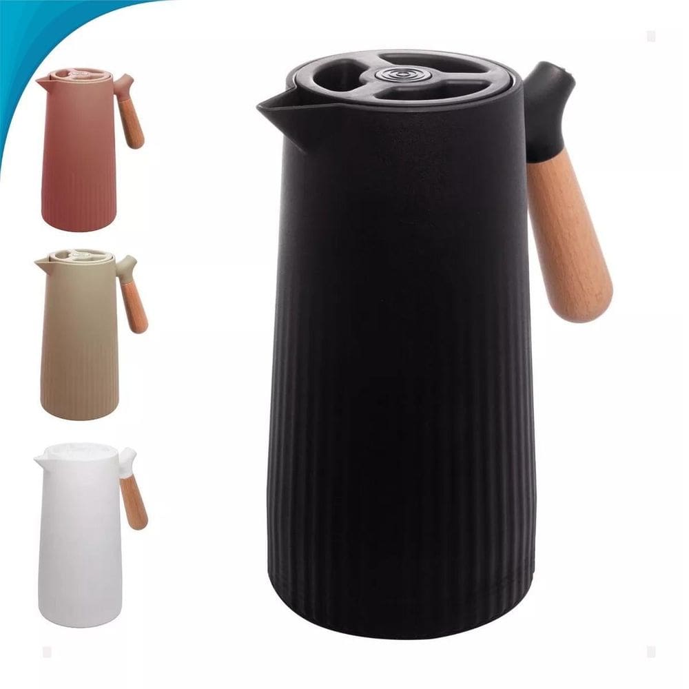 Garrafa Térmica Para Café Com Tampa Resistente E Alça Verde