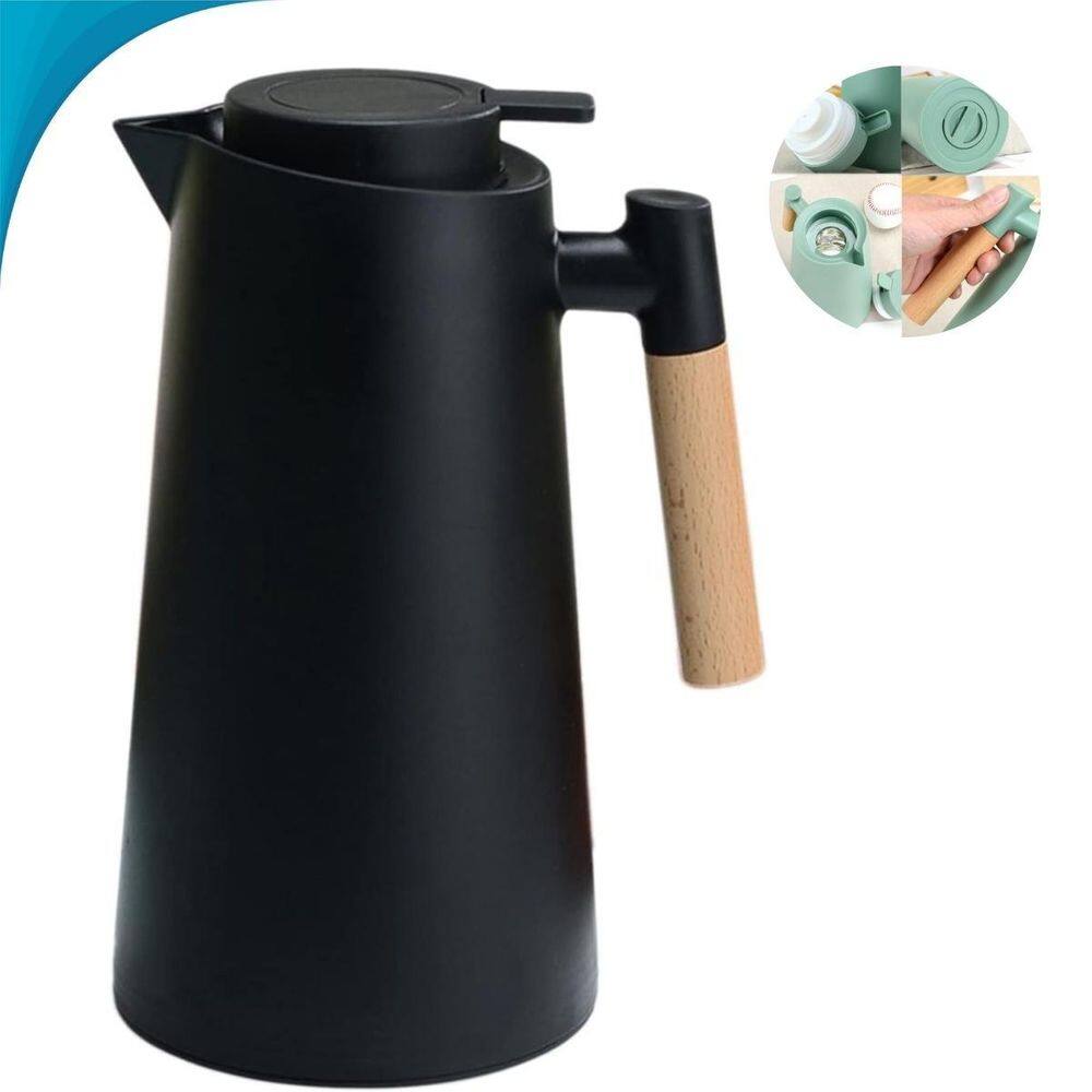 Recipiente Térmico Café Alça Resistente E Cabo Verde Escuro