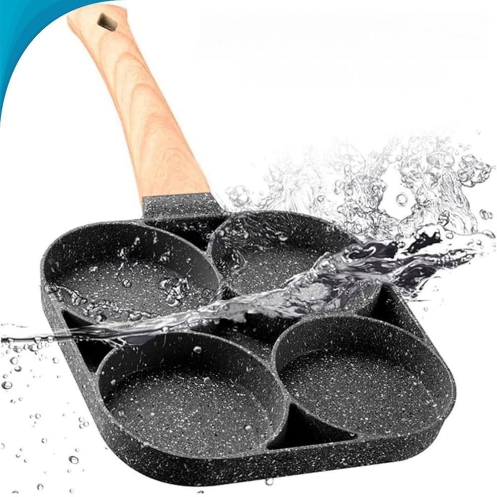 Frigideira 4 Partição Antiaderente Para Fritar Panquecas
