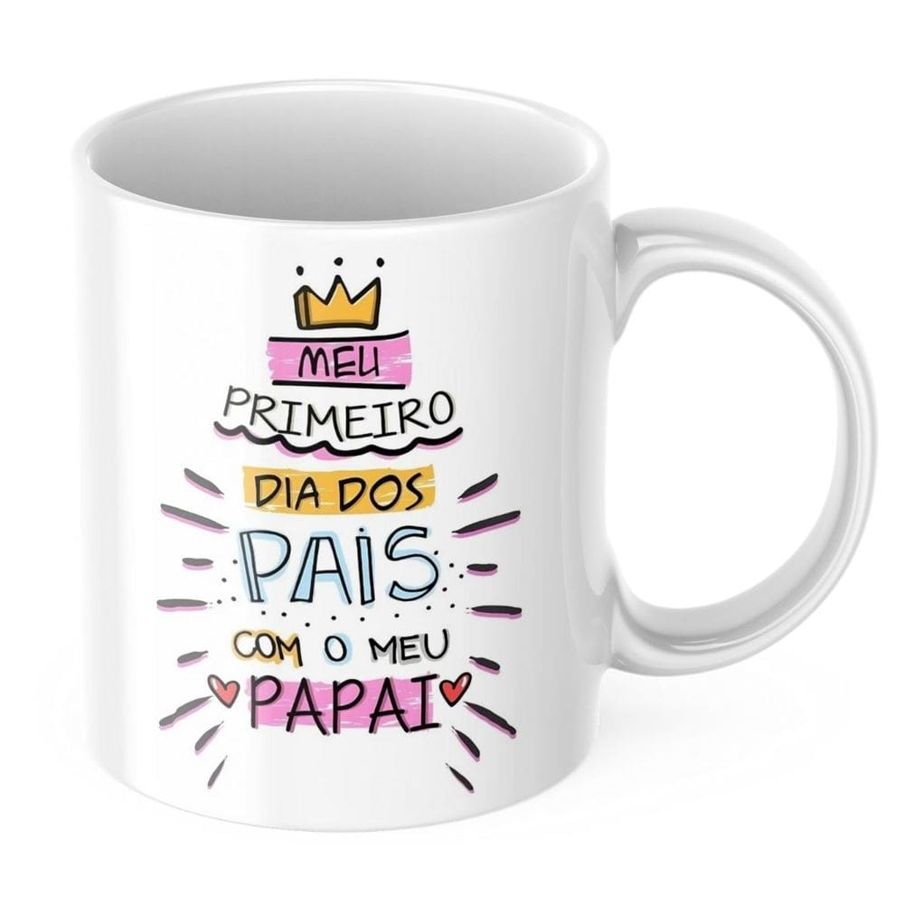 Caneca Personalizada Fofa Presente Lembrançinha Dia dos Pais
