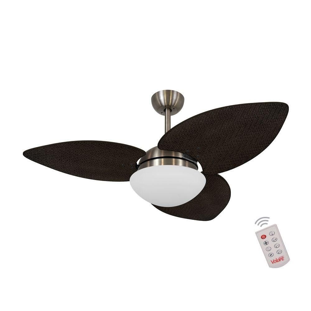 Ventilador De Teto Bronze 3 Pás Palmae Tabaco 220V