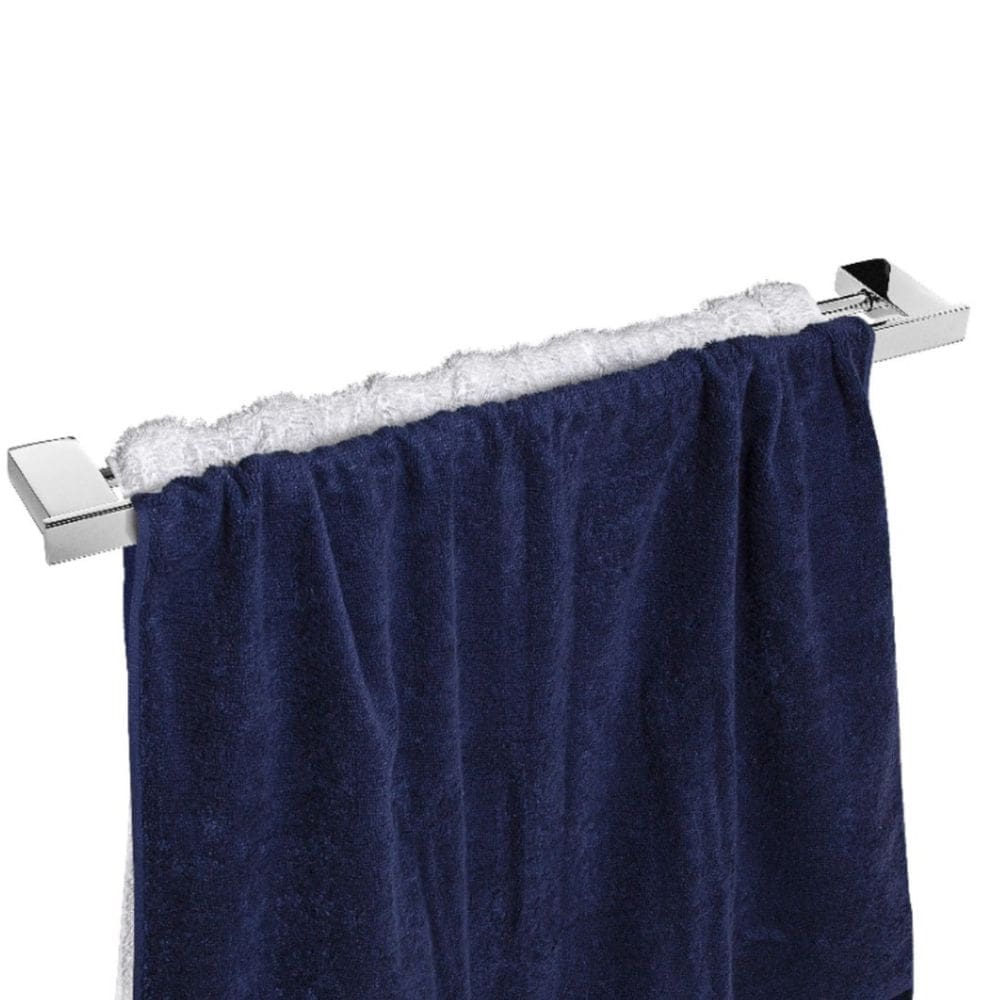 Porta Toalhas de Banho Duplo Cromado Dupla Fixação F.Master