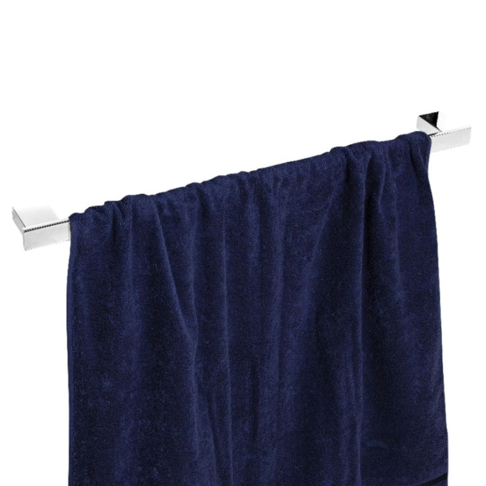Porta Toalhas De Banho Dupla Fixação Cromado F.Master