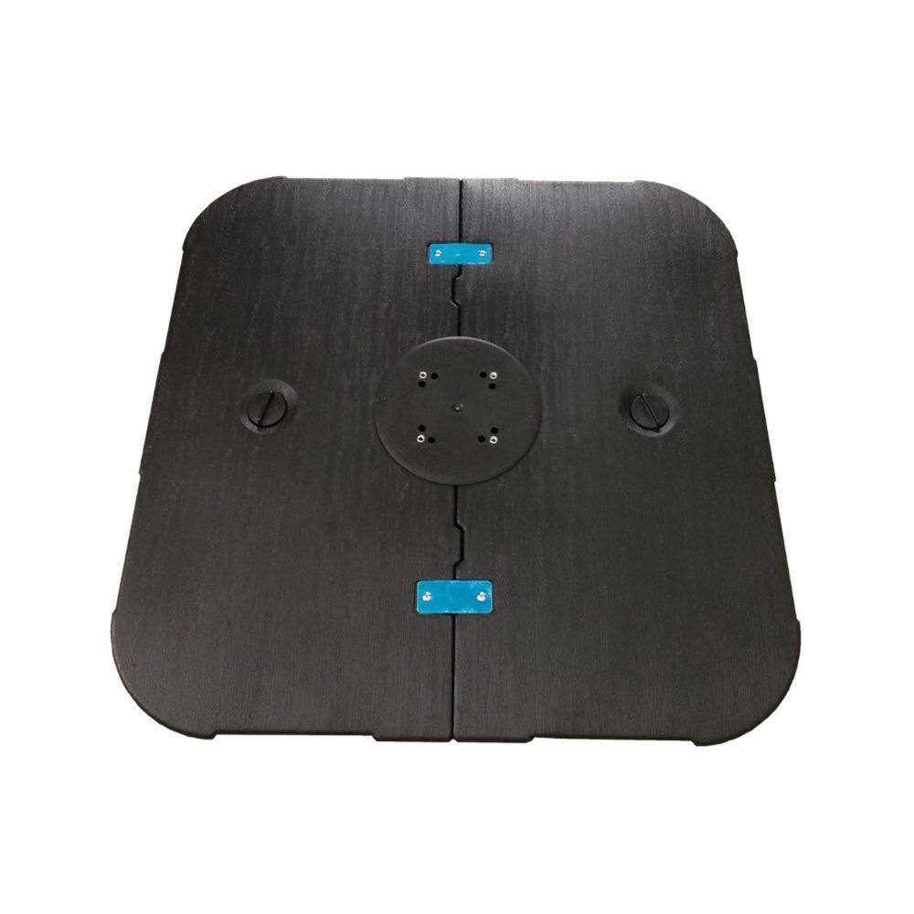 Base para Ombrelone Lateral Plus Fratini Quadrado em Plástico (HDPE) Cor Preto