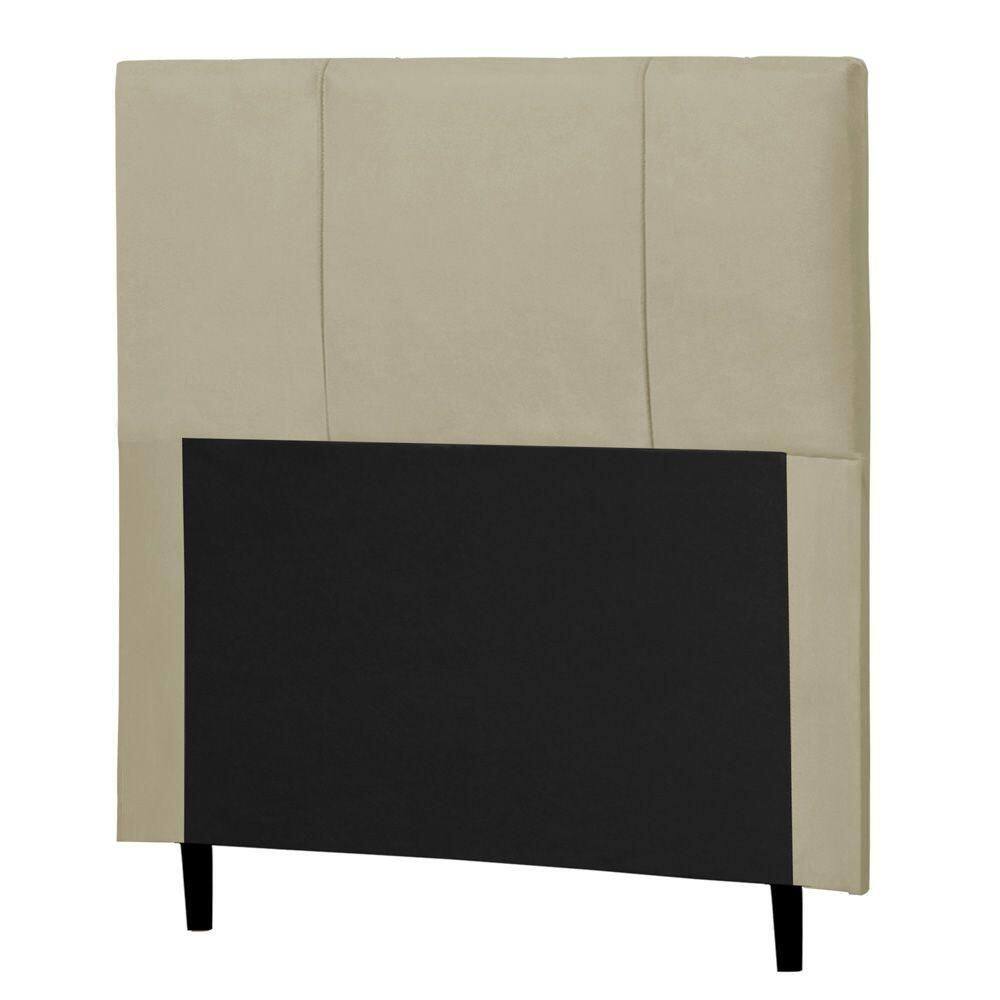 Cabeceira Cama Box Solteiro Donna 90cm Corano Bege