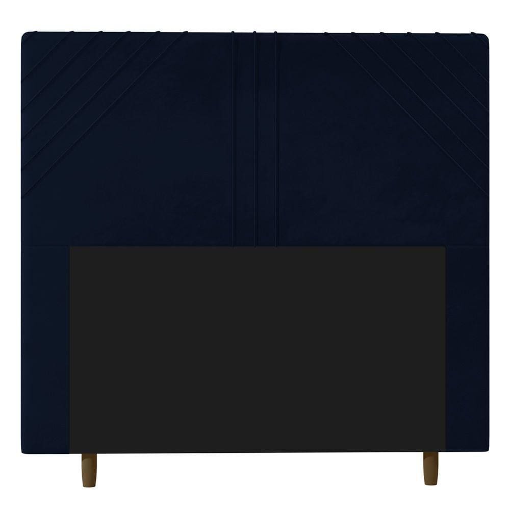 Cabeceira Queen Size Lisboa 160Cm Azul Marinho