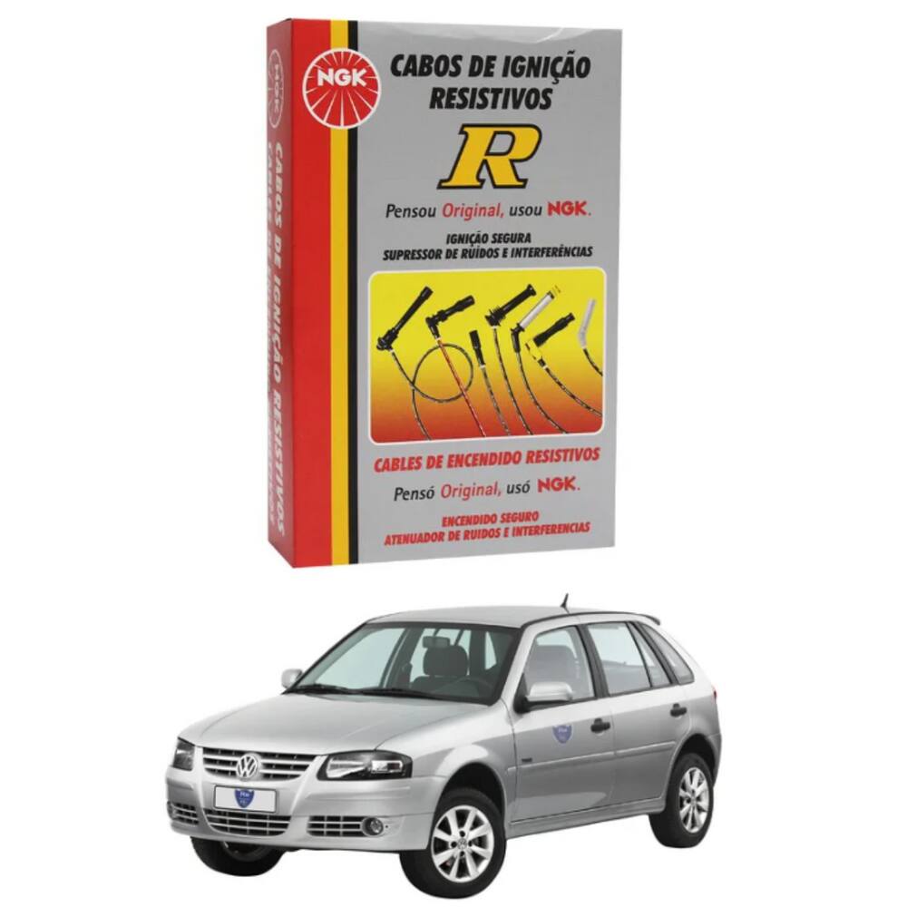 Jogo Cabo De Ignição Gol 1.0 8v At Mi 2000 Ngk Stv17