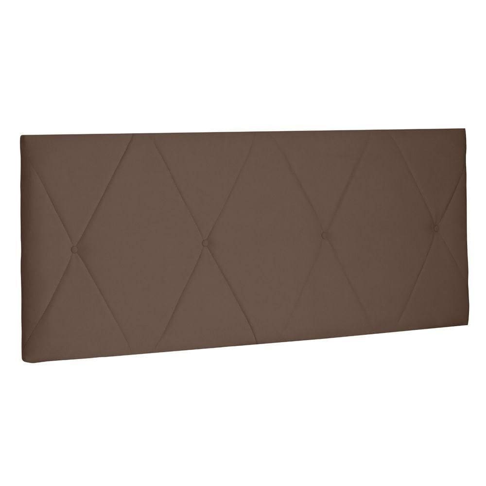 Cabeceira Painel Estofada Box Casal 140cm Suede Caramelo