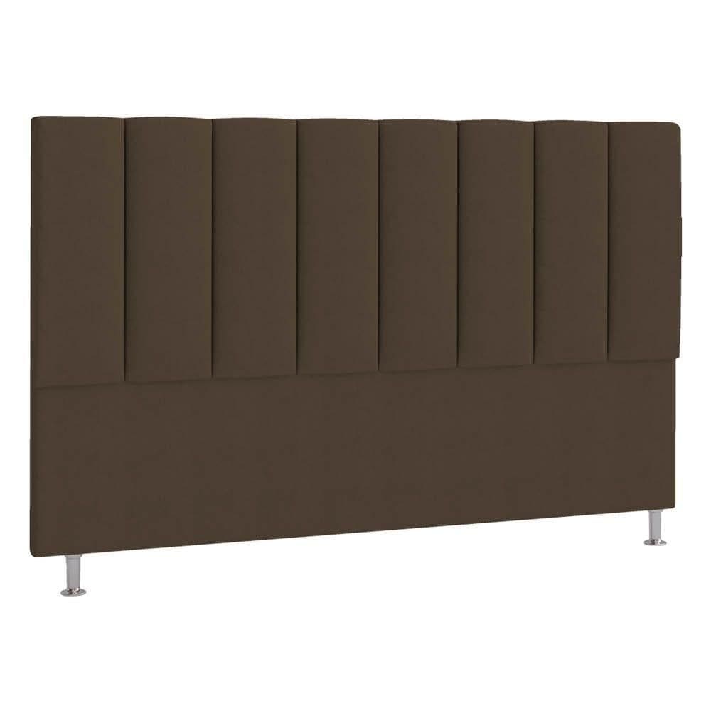 Cabeceira Solteiro Hannover P04 90 Cm Suede Marrom Tca 942