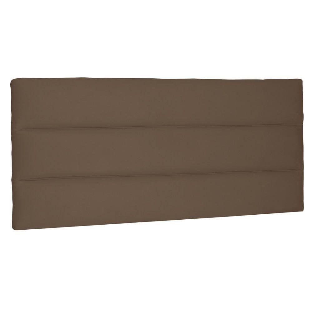 Cabeceira Painel Estofada Box Casal 140cm Suede Caramelo