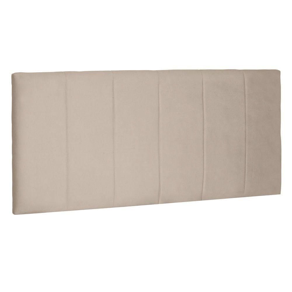 Cabeceira Estofada Box Casal Queen Ravenna 160cm Bege