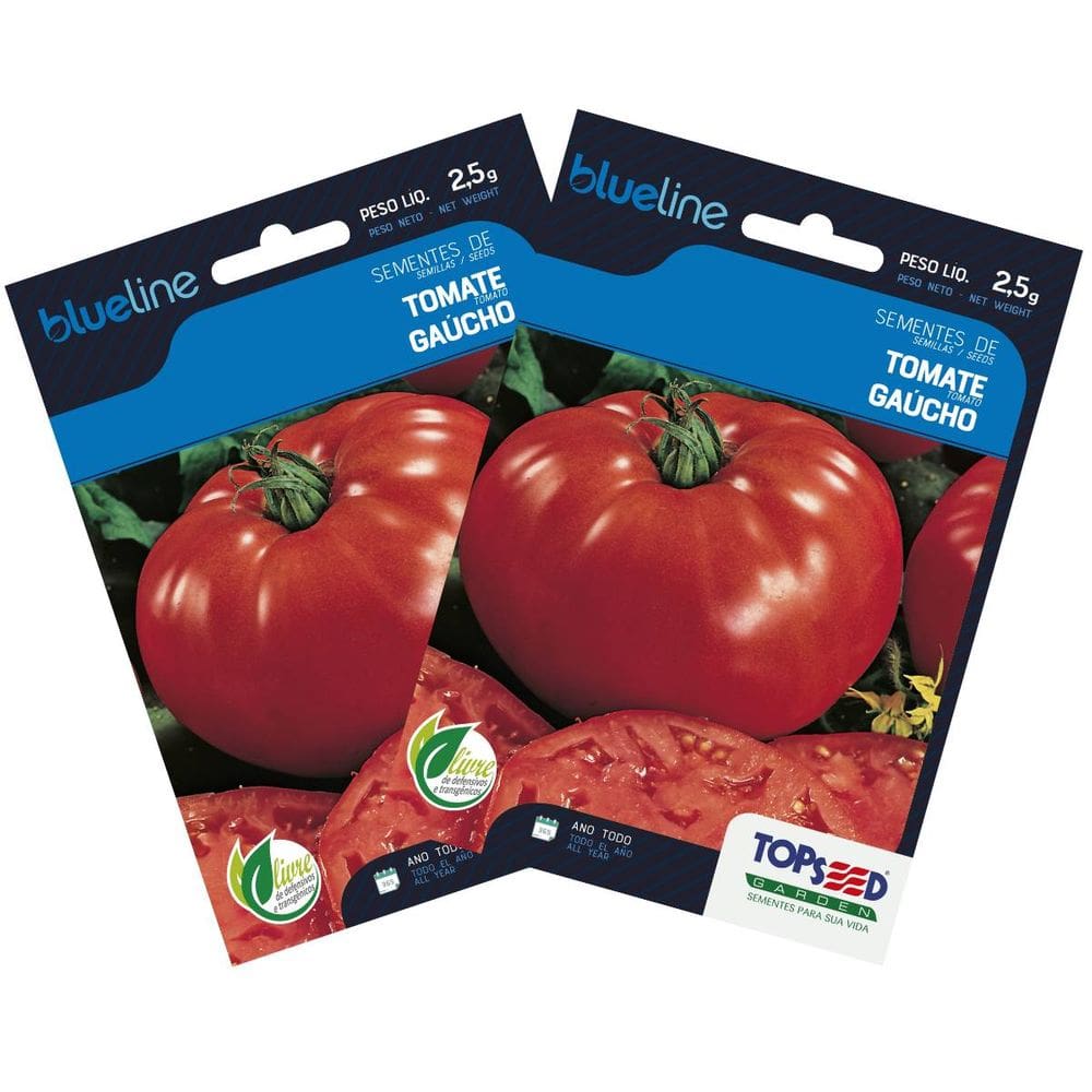 2X Sementes de Tomate Gaúcho Blueline TOPSEED