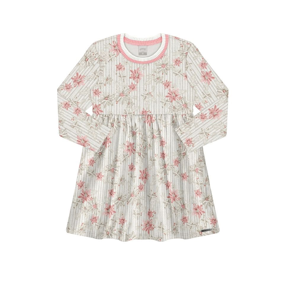 Vestido Manga Longa Infantil Malha Soft Alakazoo Ref. 67919