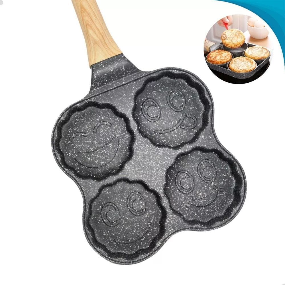 Frigideira 4 Compartimentos Antiaderente Indução Oficial