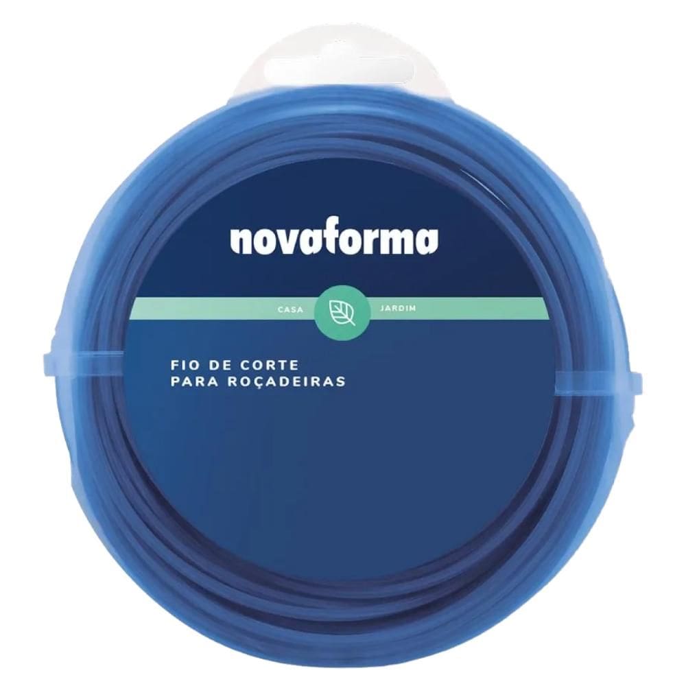 Fio De Corte Para Roçadeira Redondo 3.0mm 50 Metros Nova Forma