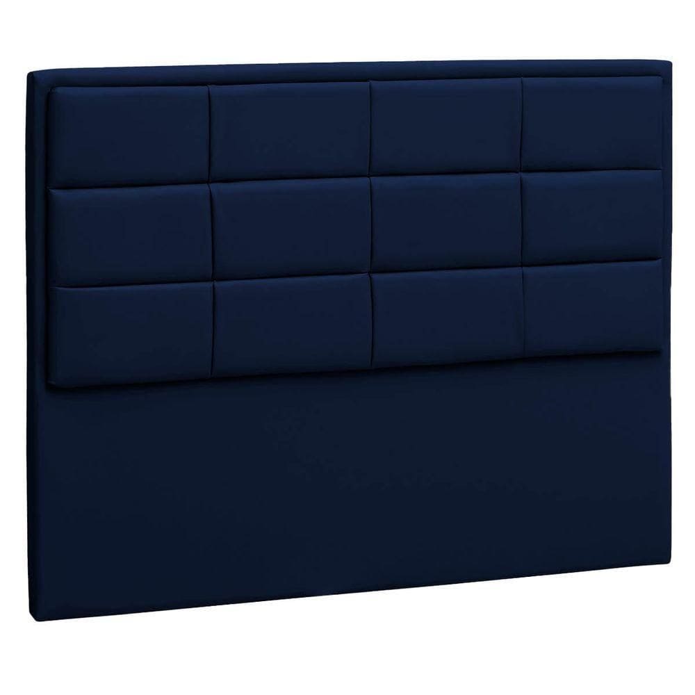 Cabeceira King P04 195 Cm Suede Azul Marinho Tca 948