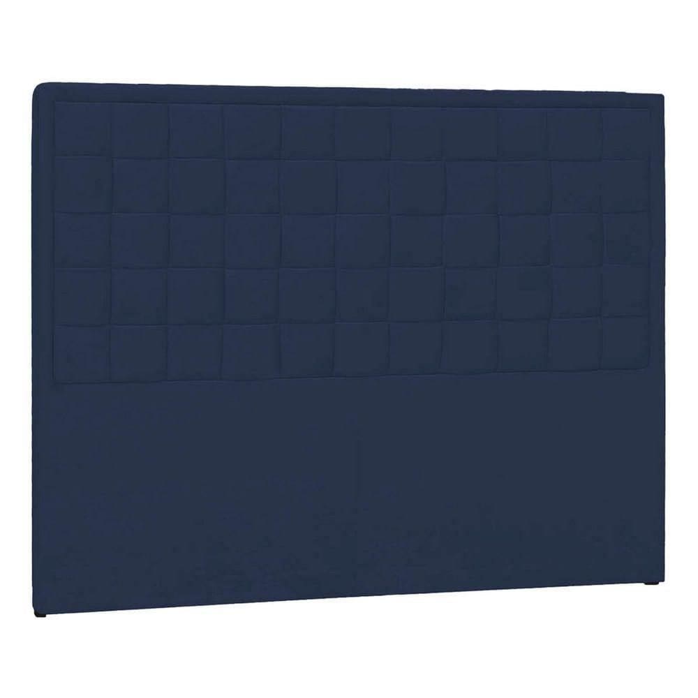 Cabeceira SolteiroP04 100 Cm Suede Azul Marinho Tca 948