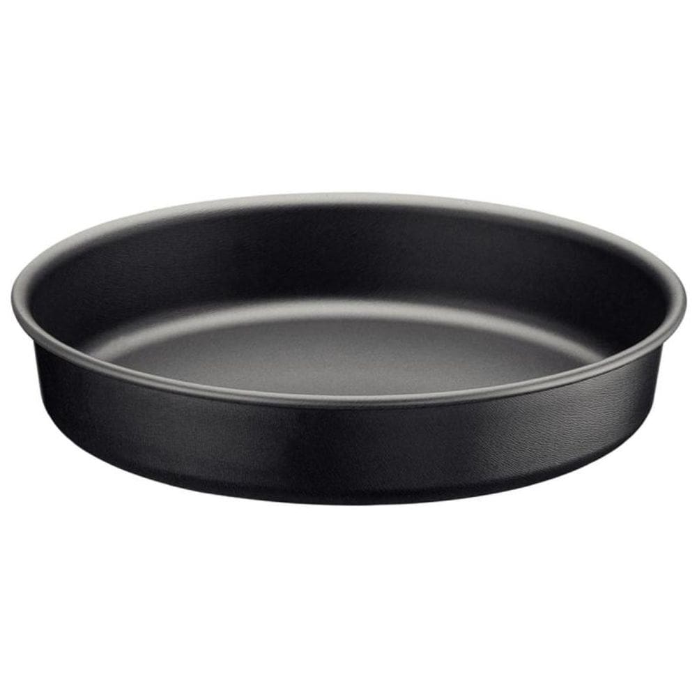 Assadeira Redonda Alumínio 22 Cm Brasil Preta