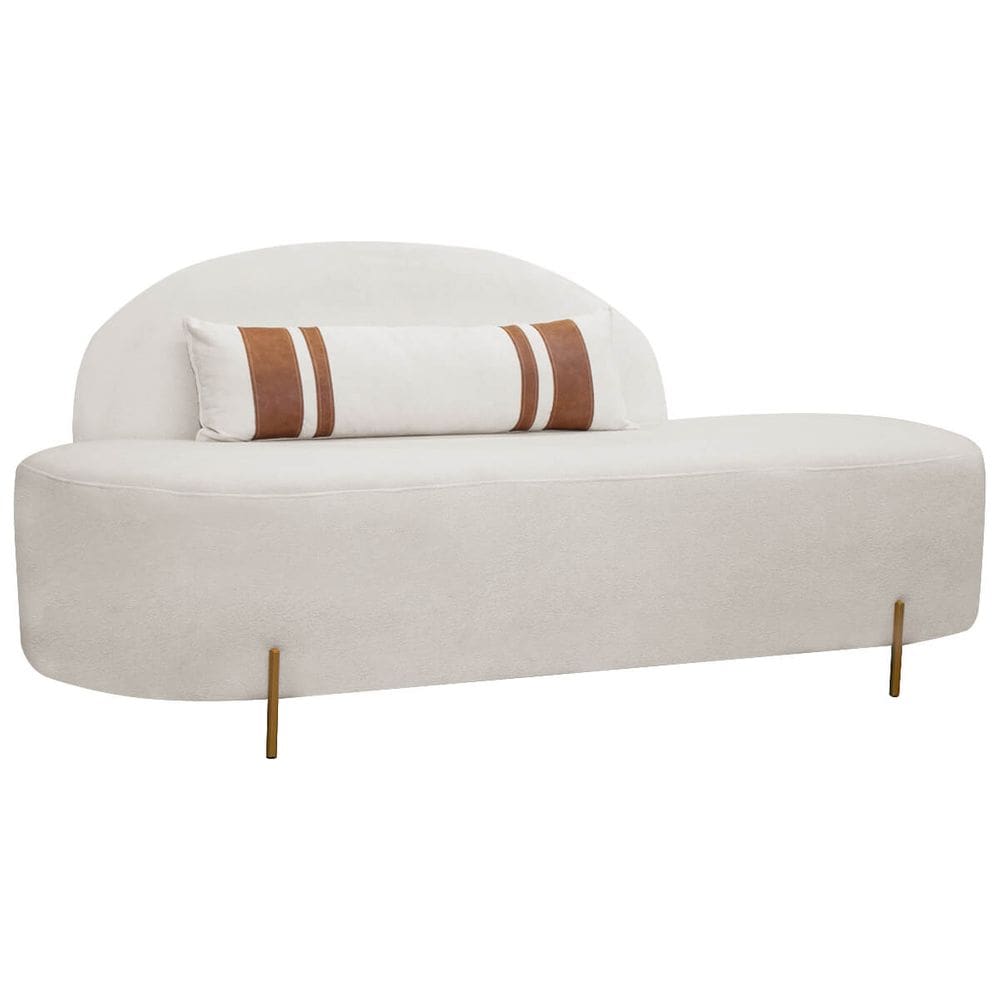 Sofá Namoradeira 2 Lugares Maitê Conceito Orgânico 180cm Bege SOFA STORE