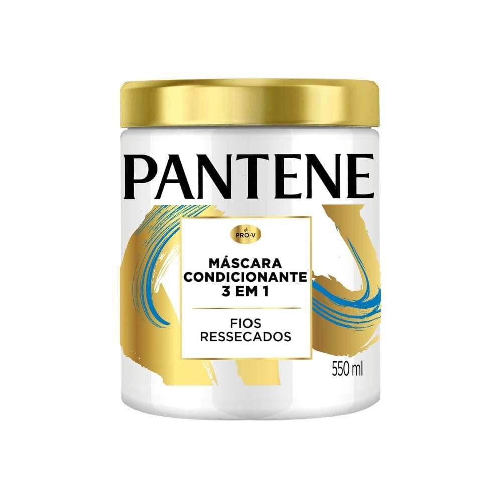 Máscara Pantene Condicionante Fios Ressecados 3 em 1 500ml