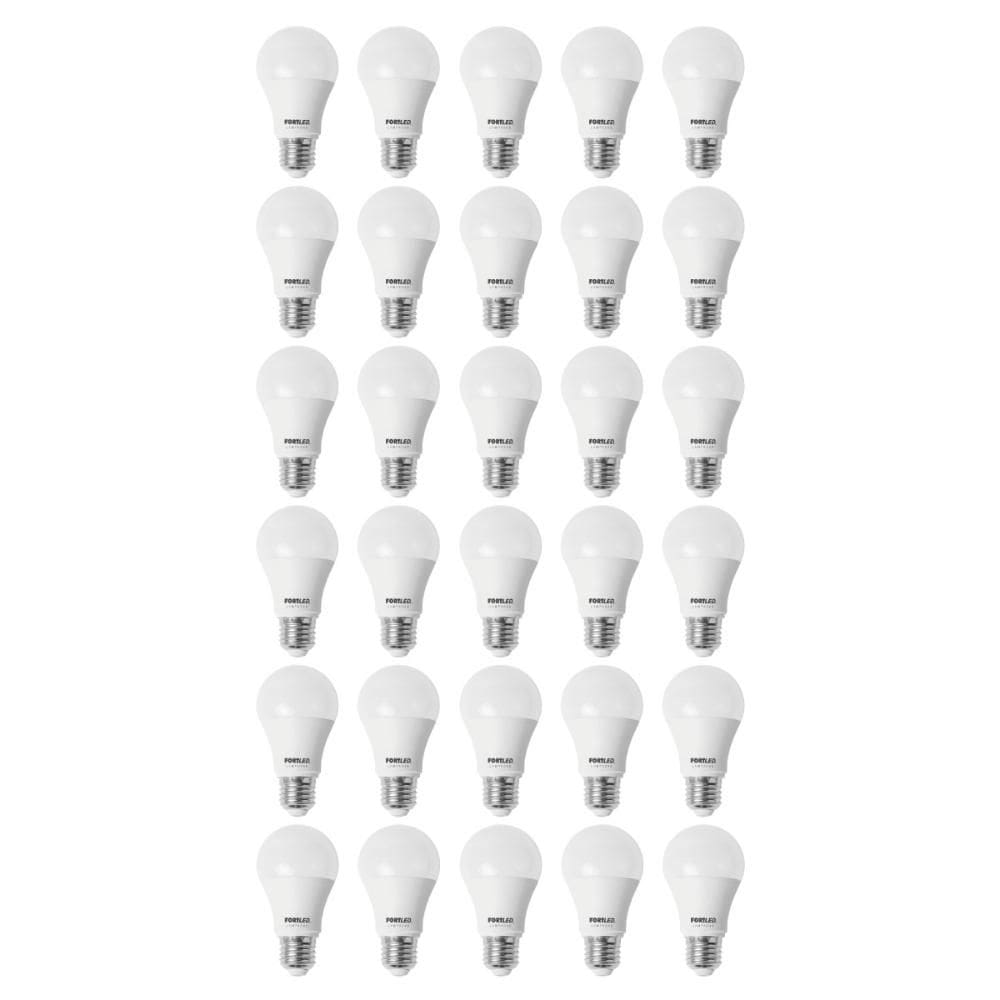 Kit 30 Lâmpadas Led Branca 09W Bulbo Fortled