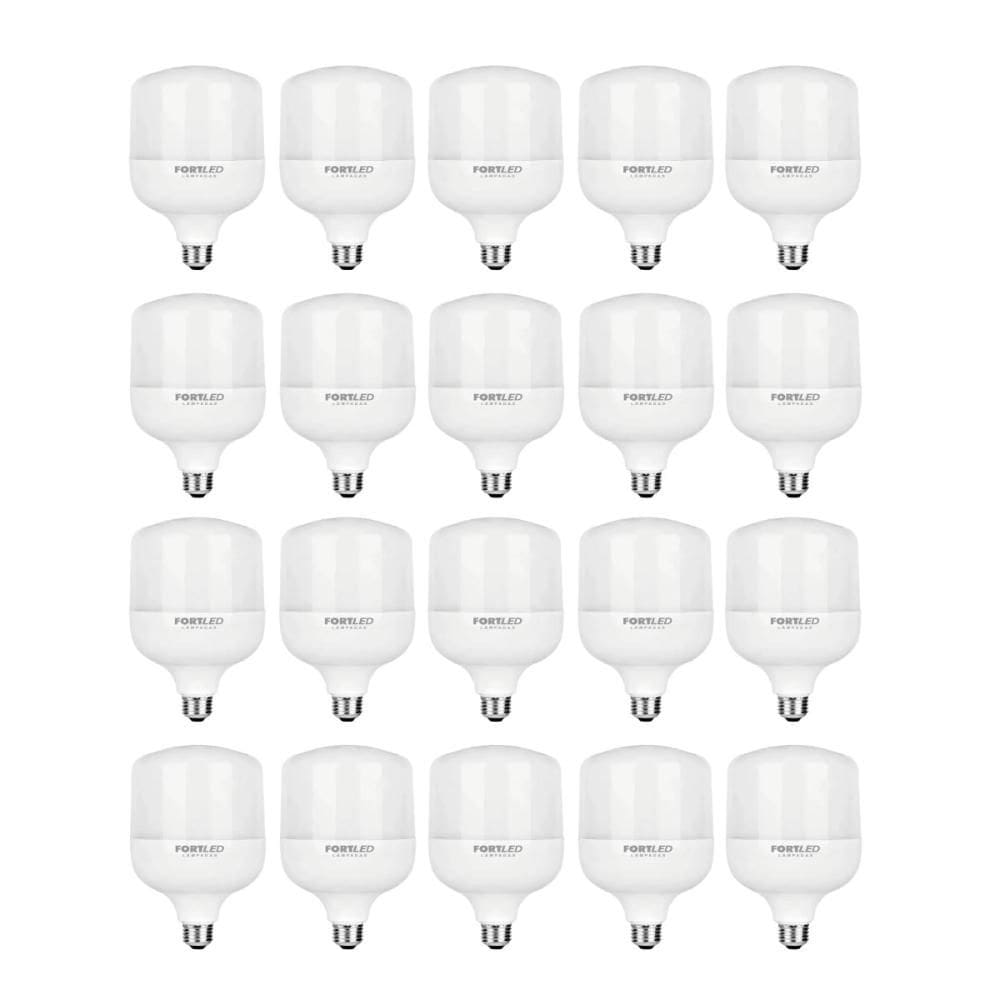 Kit 20 Lâmpadas Led Branca 20W Bulbo T80 Fortled