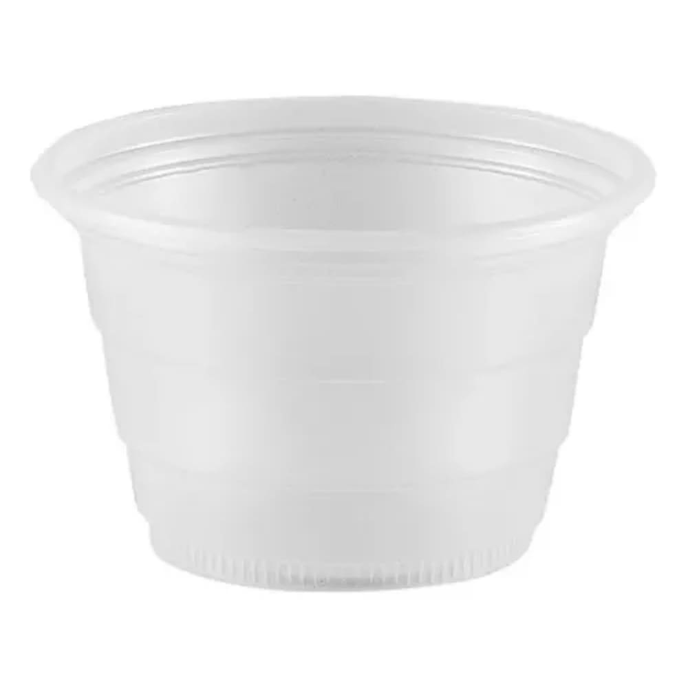 100 Unidades Copos Descartáveis Branco 100 ml Com Tampas