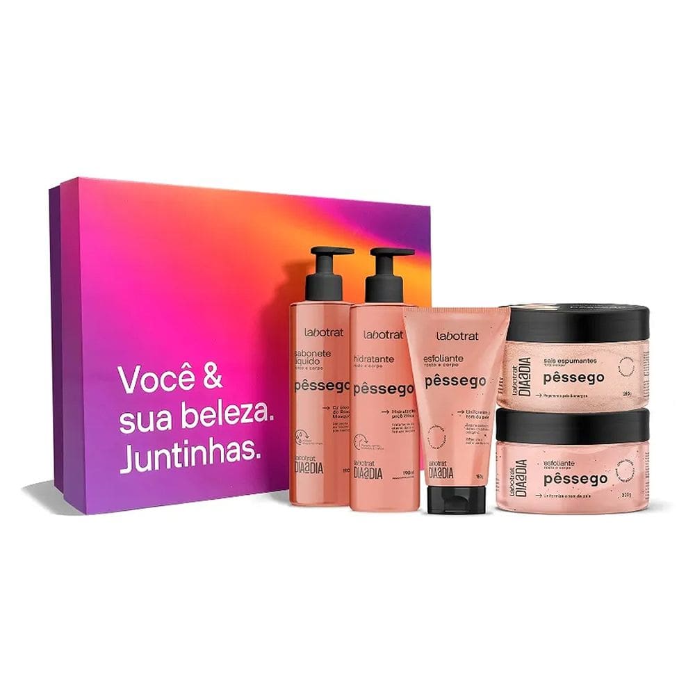 Kit Dia A Dia Experiencia De Banho Pessego C/ 5 Itens - Labotrat